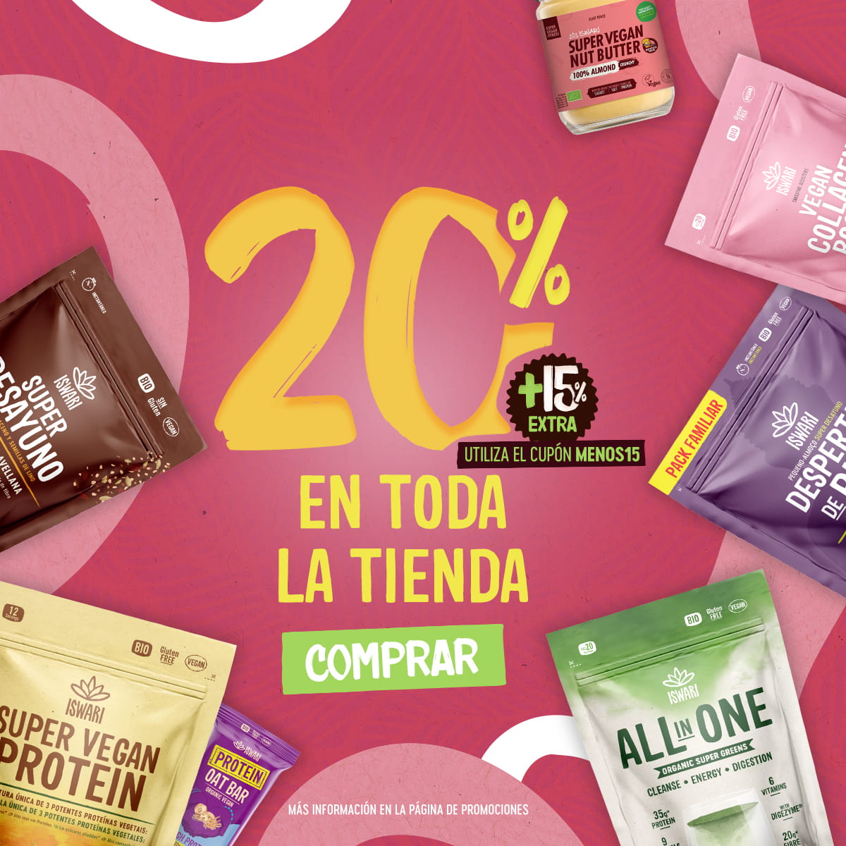 20% + 15% (cupón MENOS15)